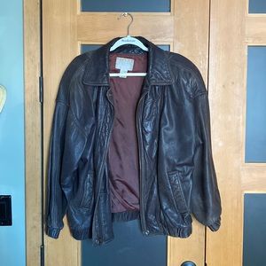Vintage Men’s Leather Bomber Jacket - Nordstrom